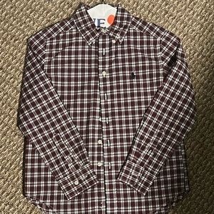 Boys Ralph Lauren collared shirt. Excellent condition. Size small (8).